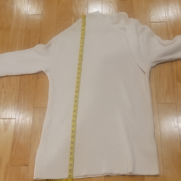 Free People Beach Alba Ribbed Knit  Sweater Tunic Dress In Powder Sand - Picture 10 of 12